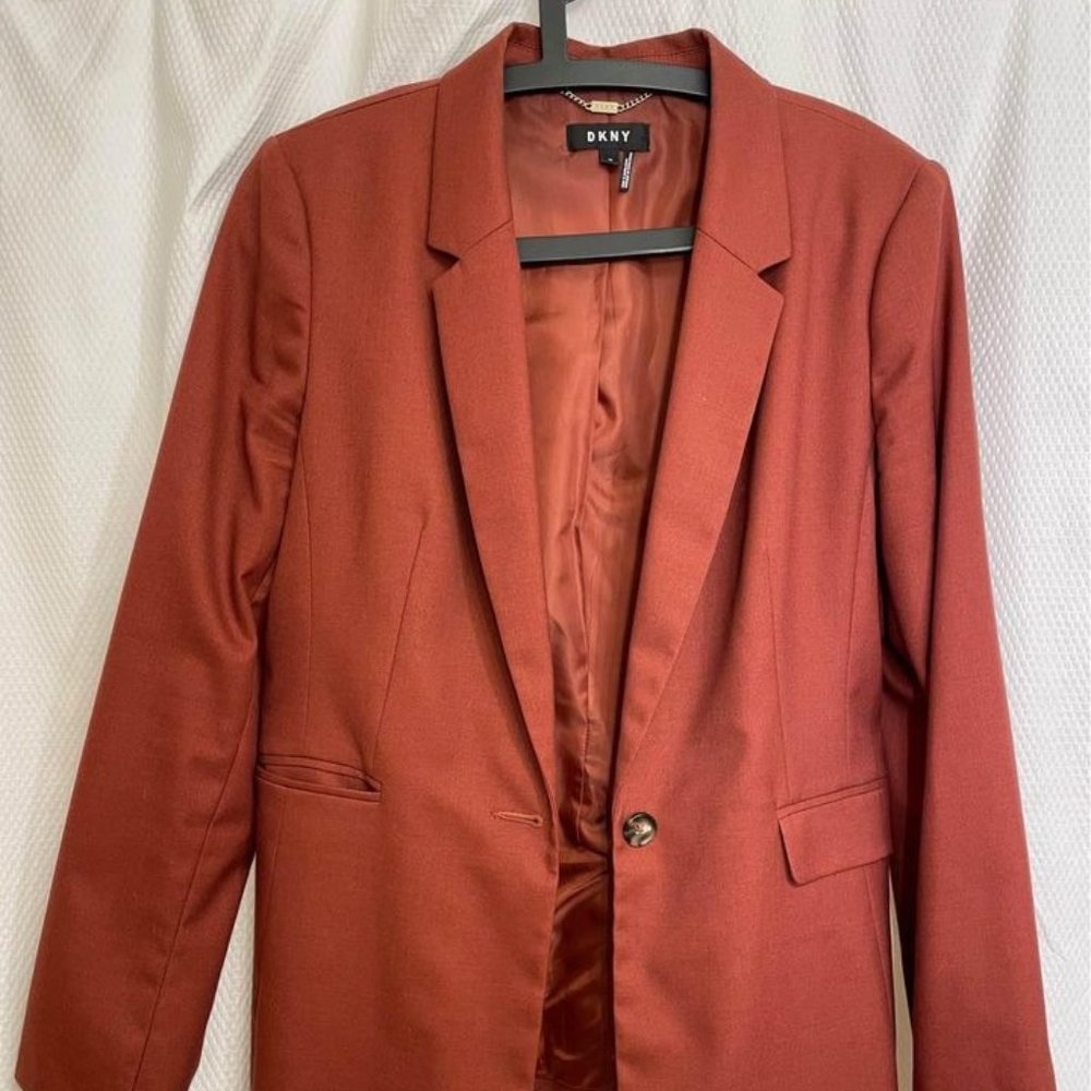 Orange DKNY Suit Jacket